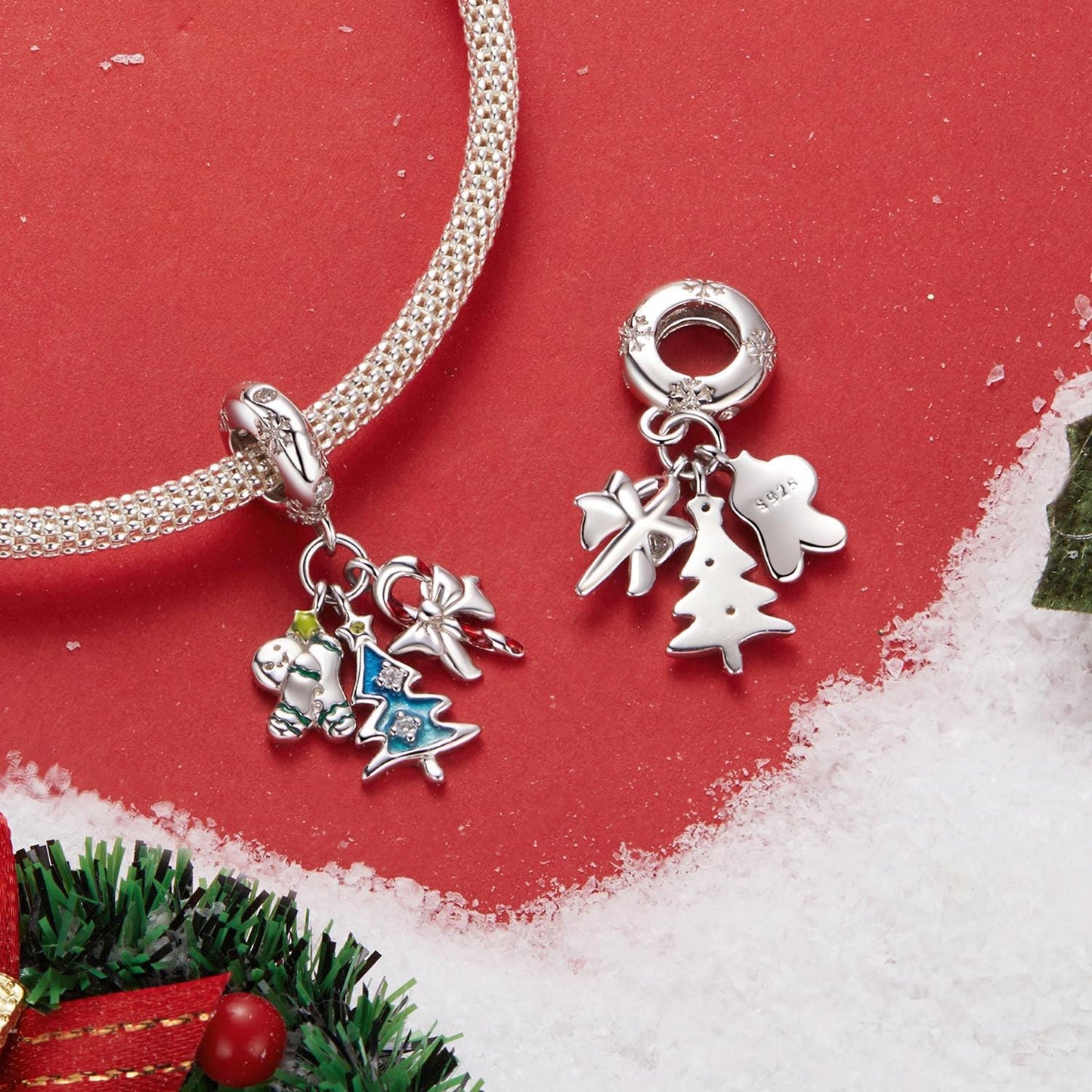Festive Christmas Pendant Charm
