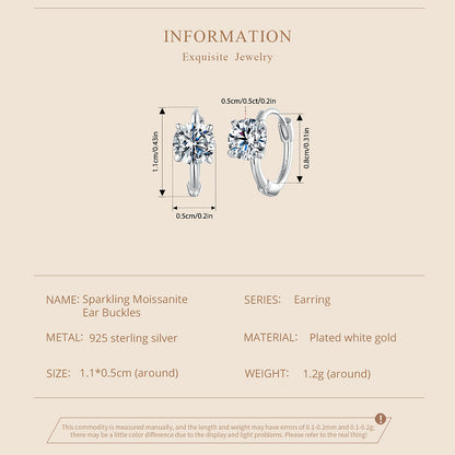 Sparkling Moissanite Ear Climbers