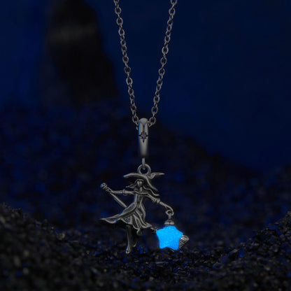 Luminous Elf Witch Pendant Charm