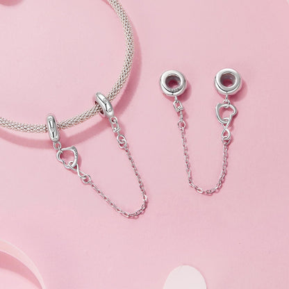Infinite Love Silicone Safety Chain Charm