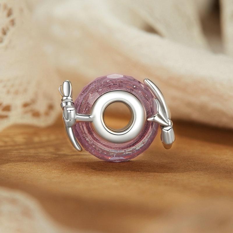 Bowknot  Murano Glass Bead Charm