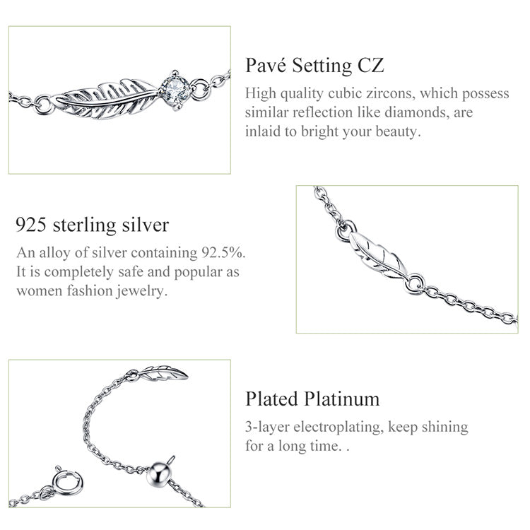Feather Detail Bracelet