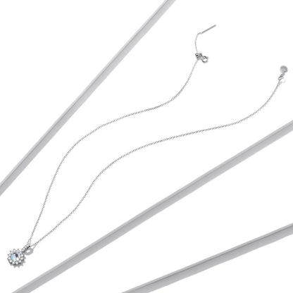 Glimmering Sun Pendant Necklace