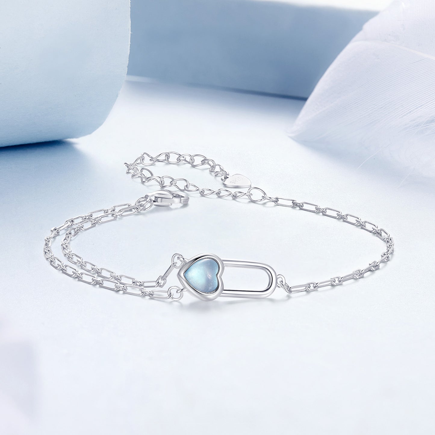 Natural Aqua Stone Bracelet