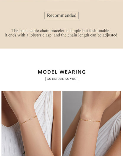 Basic Chain Link Bracelet