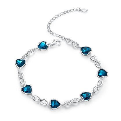 Ocean Heart Charm Bracelet
