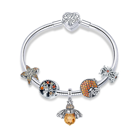 Nature-Inspired Beaded Bracelet