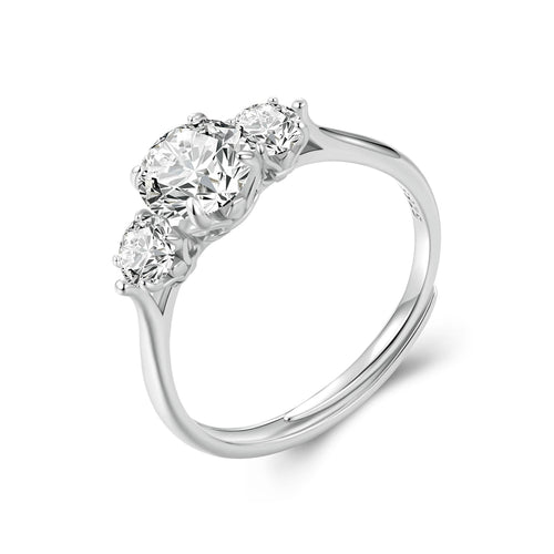 Romantic 1 Carat Moissanite Ring