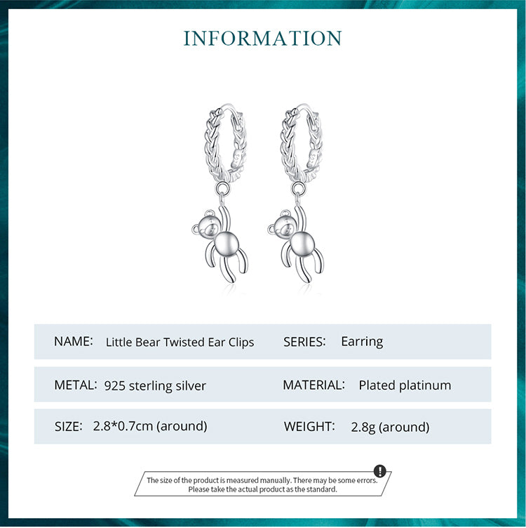Compact Twisted Clip-On Earrings