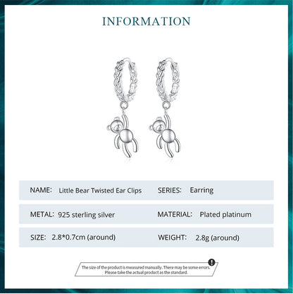 Compact Twisted Clip-On Earrings