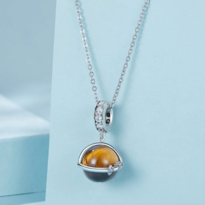 Natural Tigerite Pendant Charm