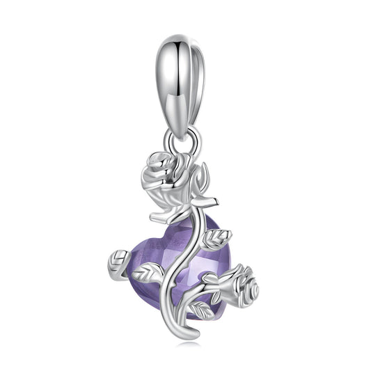 Rose Hanging Bead Charm