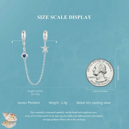 Ocean Silicone Safety Chain Charm