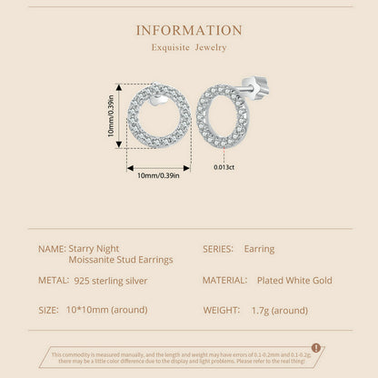 Starry Night 0.013ct Moissanite Studs