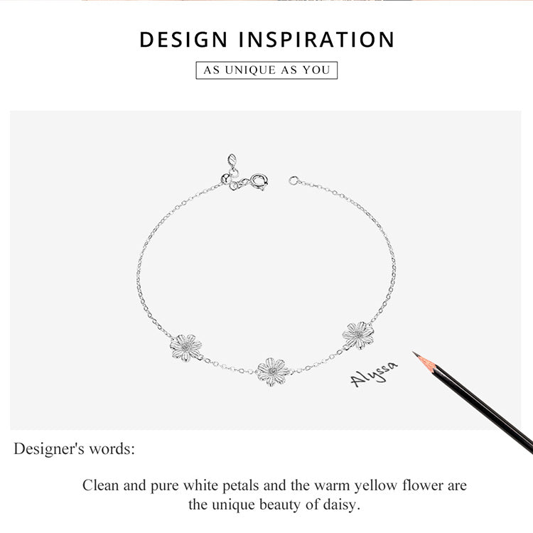 Daisy Floral Bracelet