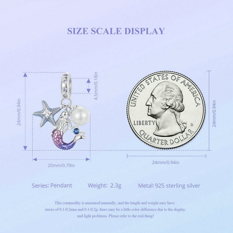 Mermaid Pendant Charm