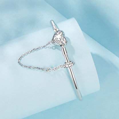 Vintage Heart Pattern Bangle