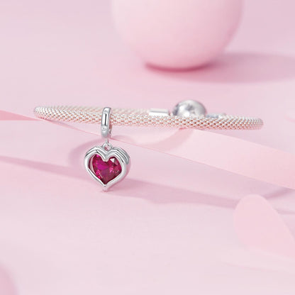 Holding Love Heart Charm