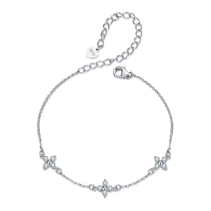 Clover Moissanite Bracelet