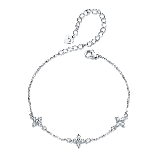 Clover Moissanite Bracelet