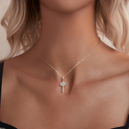 Shell Key Pendant Charm