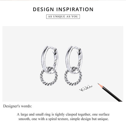 Double Hoop Clip Earrings