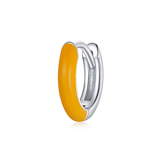 Dual-Tone Clip-On Earrings-Orange