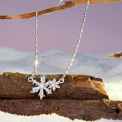 Frosted Crystal Necklace