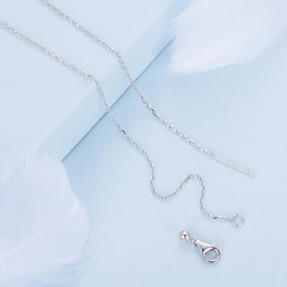 Iridescent Heart Glass Necklace