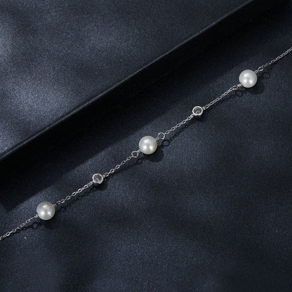 Ocean Rhythm 0.1ct Moissanite Bracelet
