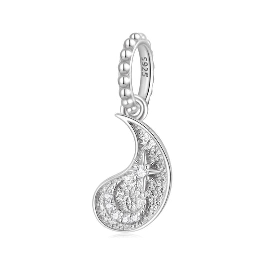 Taiji Bagua Moon Star Pendant Charm