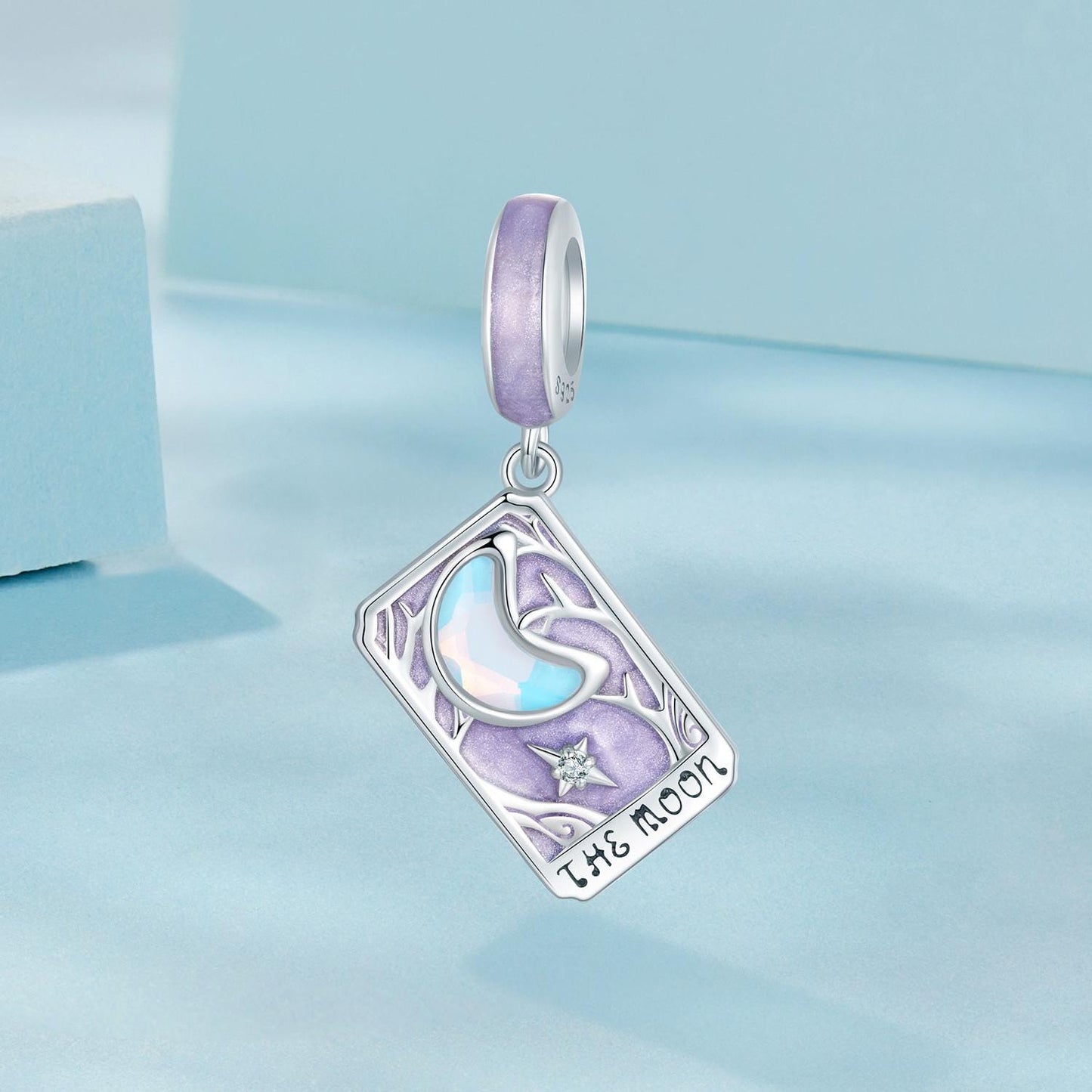 Moon Tarot Card Pendant Charm