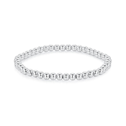 Silver Beaded Bracelet