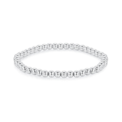 Silver Beaded Bracelet