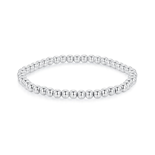 Silver Beaded Bracelet