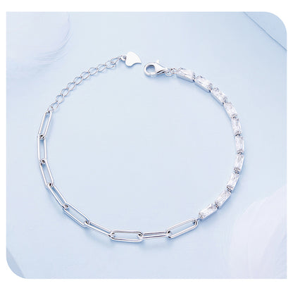 Chain Link Zircon Bracelet