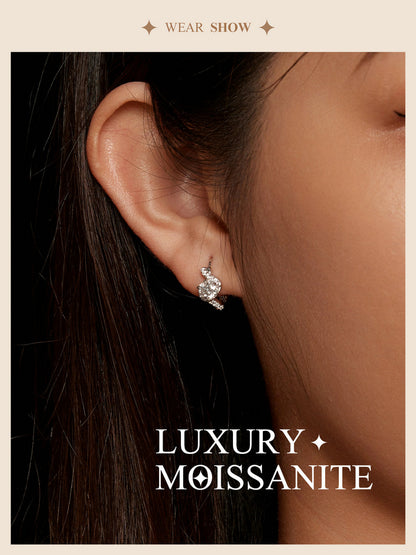 0.5ct Moissanite Spring Ear Climbers