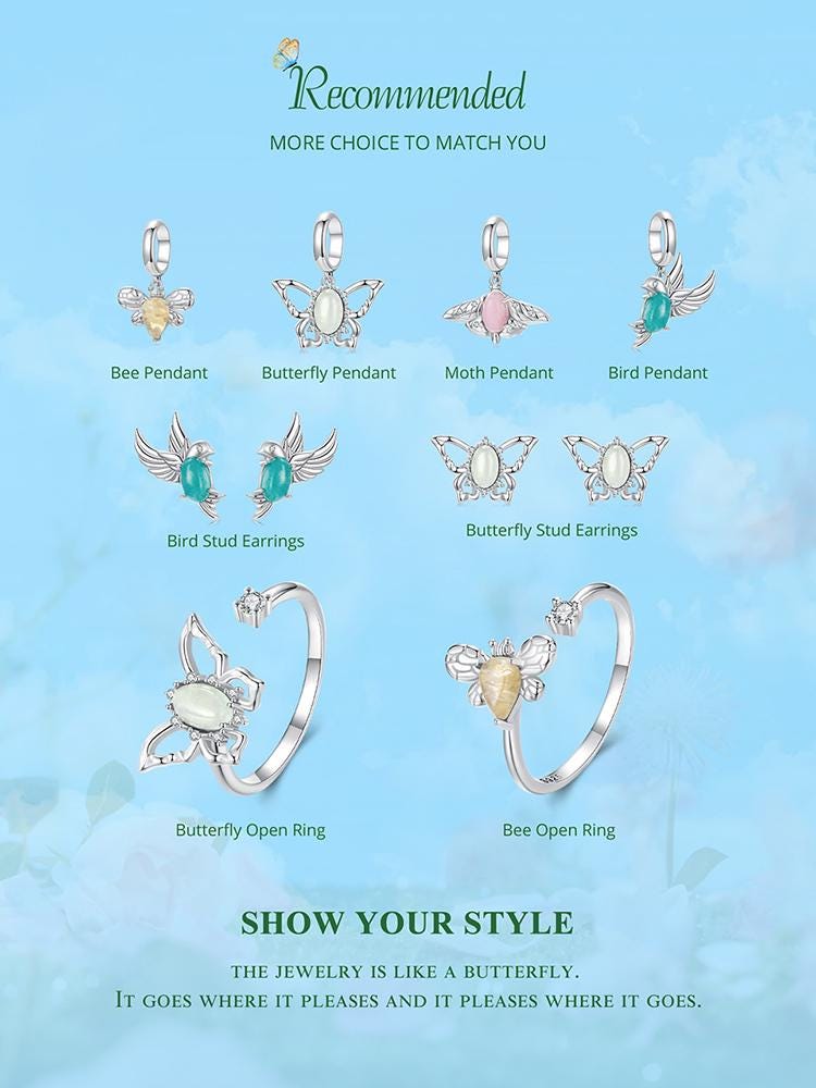 Moth Pendant Charm