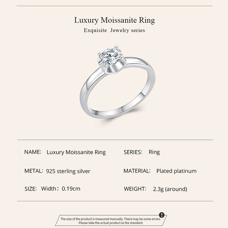 Luxurious Moissanite Ring