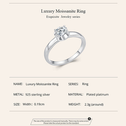 Luxurious Moissanite Ring