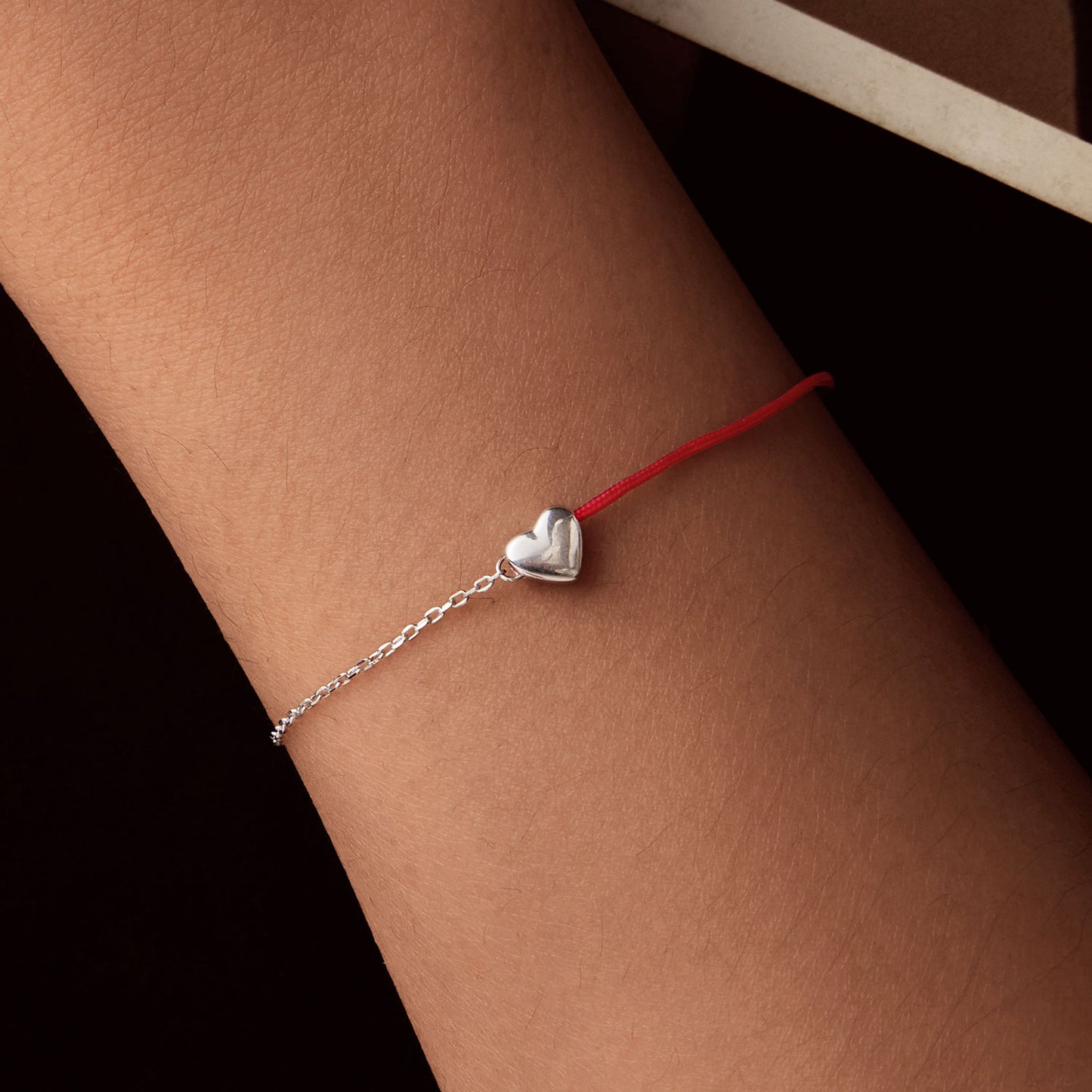Red Thread Heart Bracelet