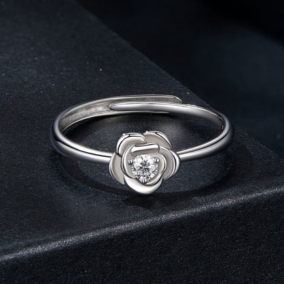 0.1 Carat Rose Moissanite Ring