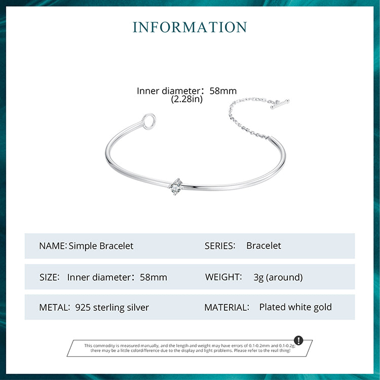 Slim Minimalist Bangle Bracelet