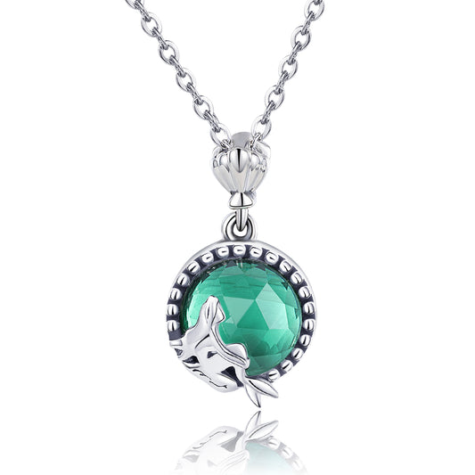 Mermaid Romance Sterling Silver Necklace