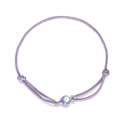 Playful Fish Purple Woven Bracelet