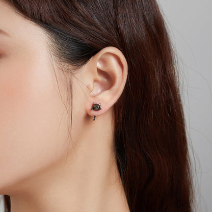 Compact Cat Earrings