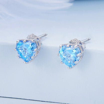 March Birthstone Stud Earrings