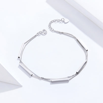 Geometric Bar Double Layer Bracelet
