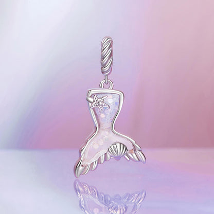 Dreamy Mermaid Tail Pendant Charm