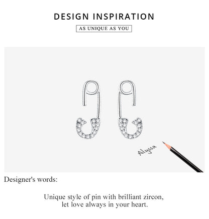 Love Pin Stud Earrings